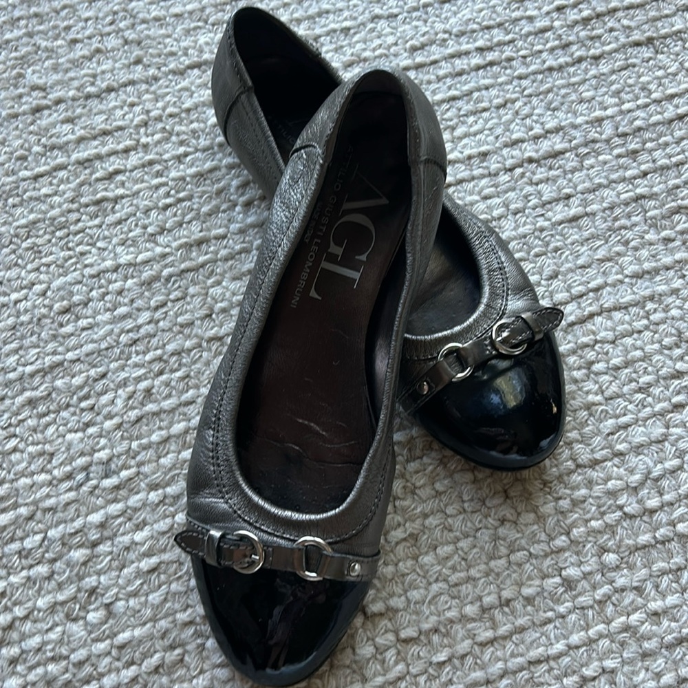 AGL Attilio Giusti Leombruni Ballet Flat Cap Toe size 40